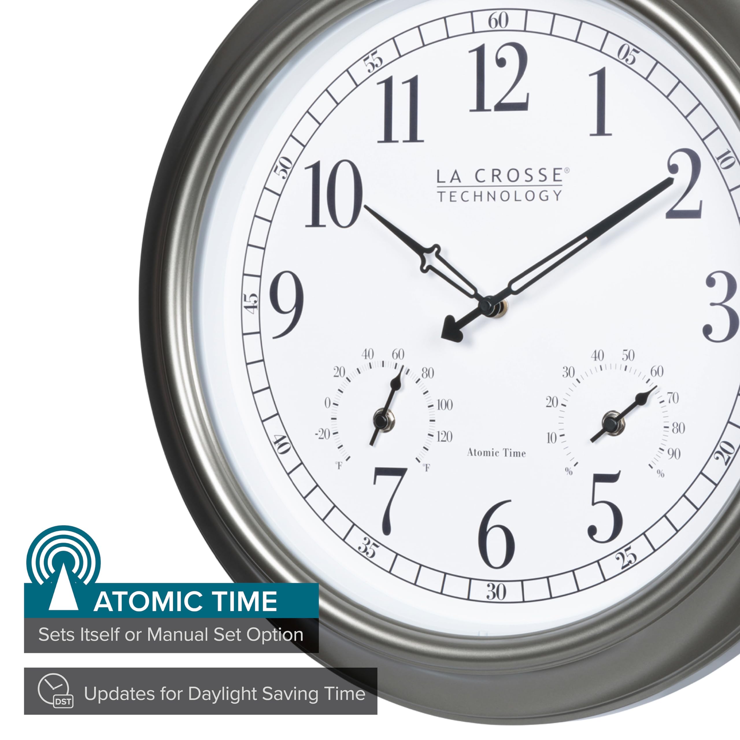 Amazon.com: La Crosse Technology Atomic Analog Clock with